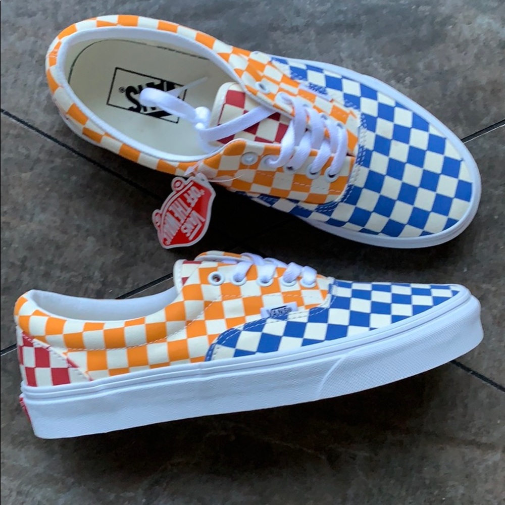 VANS ERA CHECKERBOARD MULTI/TRUE WHITE MEN’s - Picture 15 of 16